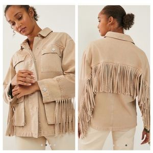 Marlowe Fringed Utility Jacket